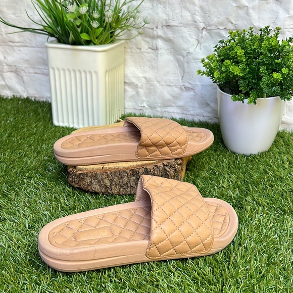 APL Lusso Quilted Slide clay Sandals womens 5 Rose Dust - Picture 5 of 16